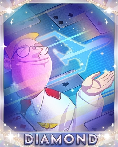 First Class Solitaire HD Cards in the Clouds Diamond Badge