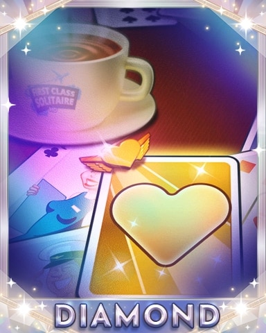 First Class Solitaire HD Play Cards Diamond Badge