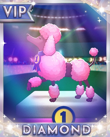 Mahjong Safari HD Prized Poodle Badge Diamond Badge