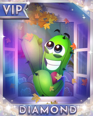 Poppit! Bingo Cactus in Autumn Diamond Badge