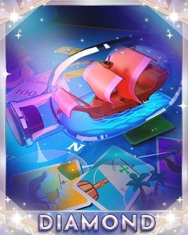 Thousand Island Solitaire HD Bottle o' Treasure Diamond Badge