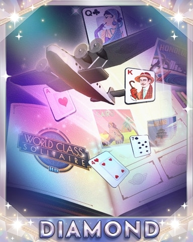 World Class Solitaire HD Passport Stampede Diamond Badge