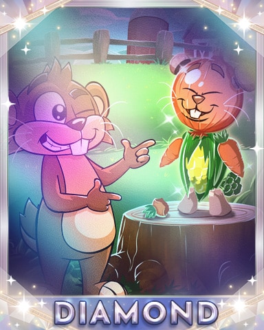 Healthy Scarecrow Diamond Badge - Word Whomp HD