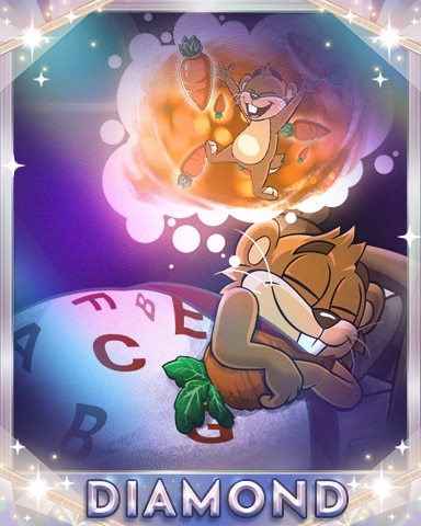 Word Whomp HD Sweet Carrot Diamond Dreams Badge