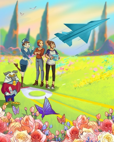 Spring Flight Challenge Quest Jet Set Solitaire Badge