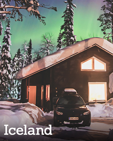 Winter Wonderland Iceland Badge