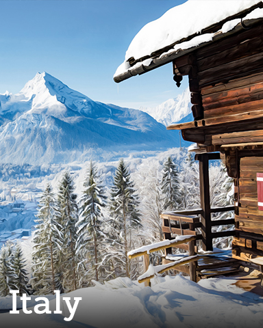 Winter Wonderland Italy Badge