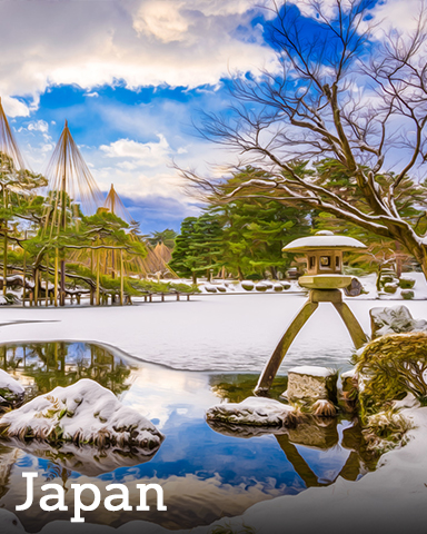 Winter Wonderland Japan Badge