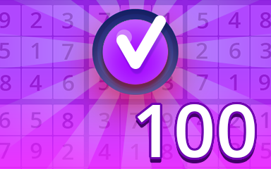 Pogo Daily Sudoku Expert 100 Badge