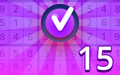 Pogo Daily Sudoku Expert 15 Badge