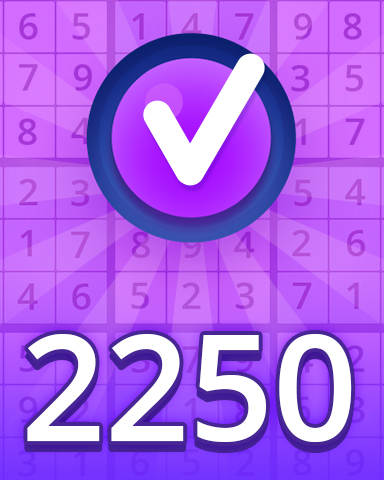 Pogo Daily Sudoku Expert 2250 Puzzles Badge