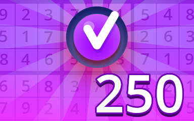 Pogo Daily Sudoku Expert 250 Badge