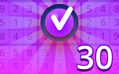 Pogo Daily Sudoku Expert 30 Badge