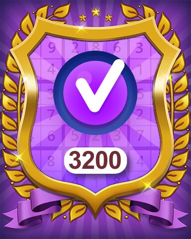 Pogo Daily Sudoku Expert 3200 Puzzles Badge