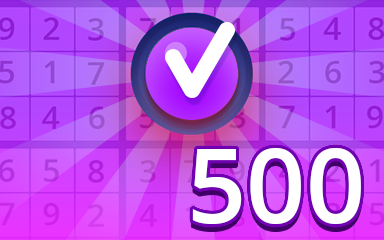 Pogo Daily Sudoku Expert 500 Badge
