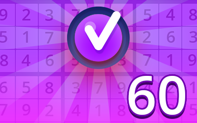 Pogo Daily Sudoku Expert 60 Badge