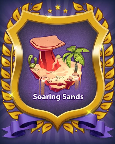 Bejeweled Stars Soaring Sands Badge