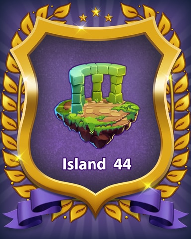 Bejeweled Stars Island 44 Badge