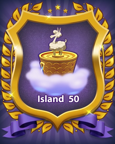 Bejeweled Stars Island 50 Badge
