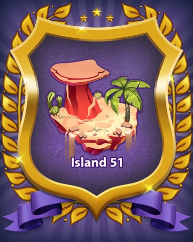 Bejeweled Stars Island 51 Badge