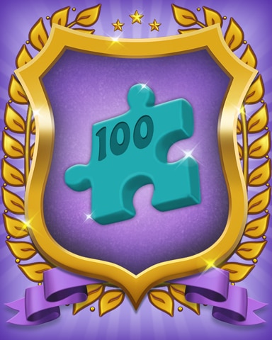 Card Scramble: Viola's Diner Level 100 Badge