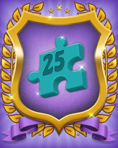 Card Scramble: Viola's Diner Level 25 Badge