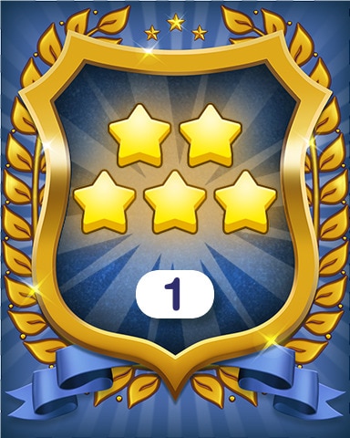 Pogo Farm Merge Valley 5-Star Stickers Collected 1 Badge