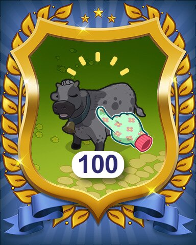 Farm Merge Valley Harvested 100 Badge