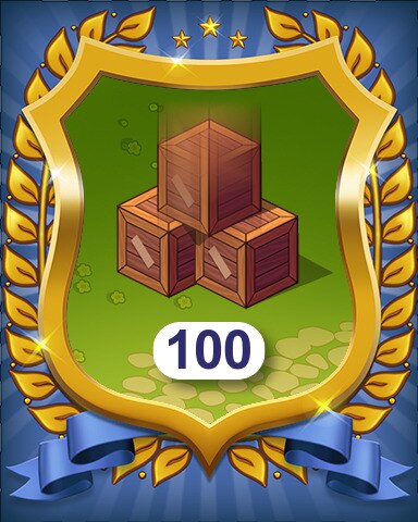 Farm Merge Valley Crates Spawned 100 Badge