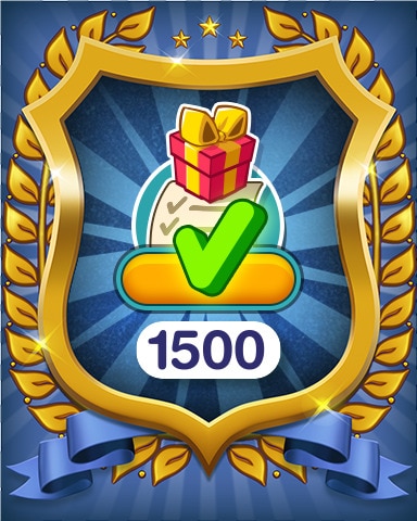 Pogo Farm Merge Valley Daily Quest Tasks Completed 1500 Badge