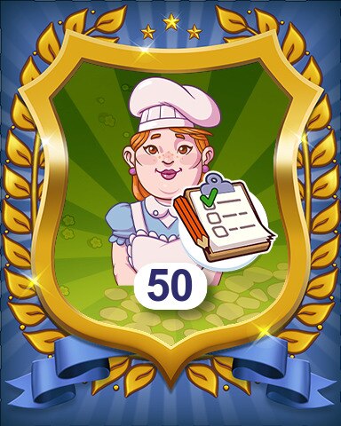 Farm Merge Valley Orders Completed 50 Badge