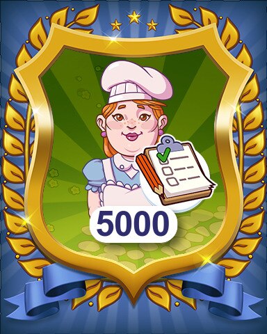 Farm Merge Valley Orders Completed 5000 Badge