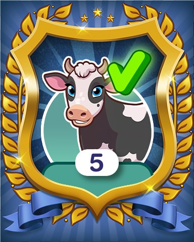 Pogo Farm Merge Valley Sticker Sets Completed 5 Badge