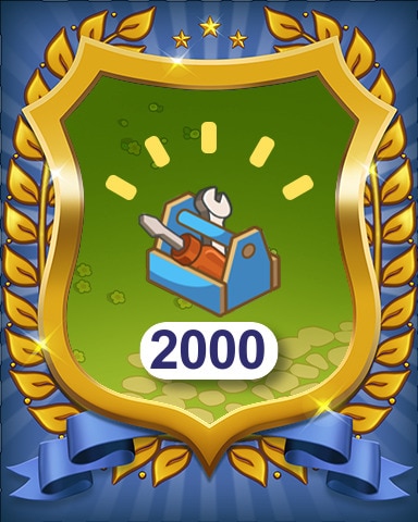 Pogo Farm Merge Valley Toolboxes Opened 2000 Badge