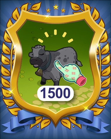 Pogo Farm Merge Valley Harvested 1500 Badge
