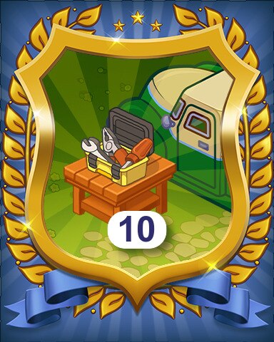 Farm Merge Valley Food Trucks Repaired 10 Badge