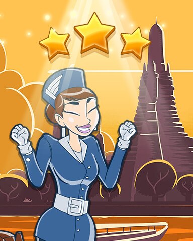 Bangkok World Class Badge - Jet Set Solitaire