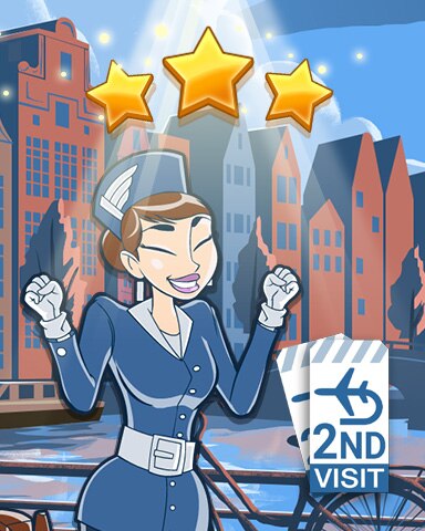 Jet Set Solitaire Amsterdam, Netherlands World Class Badge