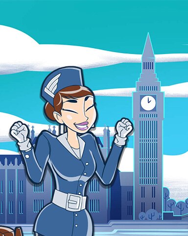 Jet Set Solitaire London Coach Badge