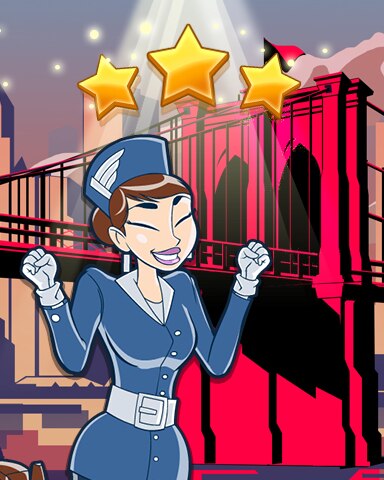 Pogo Jet Set Solitaire Brooklyn World Class Badge