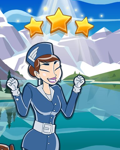 Pogo Jet Set Solitaire Banff 2 World Class Badge