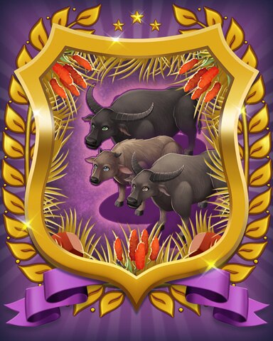 Mahjong Sanctuary Water Buffalo Badge