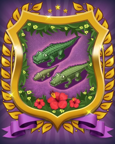 Crocodile Badge - Mahjong Sanctuary