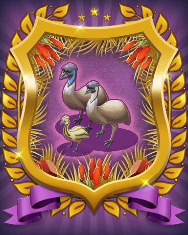 Mahjong Sanctuary Emu Badge