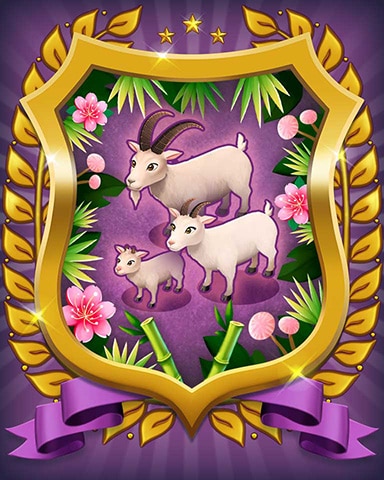 Mahjong Sanctuary Goat Badge