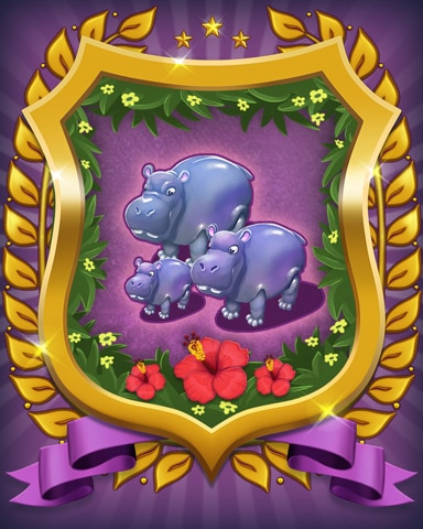 Mahjong Sanctuary Hippo Badge