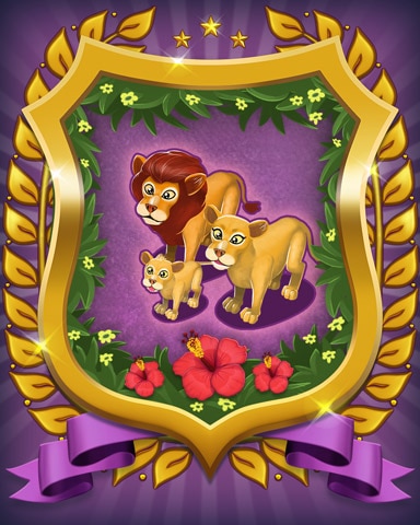 Lion Badge - Mahjong Sanctuary