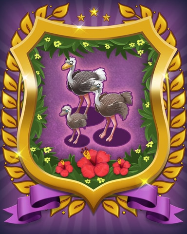 Mahjong Sanctuary Ostrich Badge