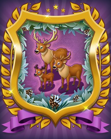 Mahjong Sanctuary Reindeer Badge