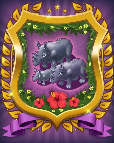Mahjong Sanctuary Rhino Badge